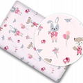 Fitted Sheet Soft Cotton for Baby Cot 120x60cm Fox and Rabbit
