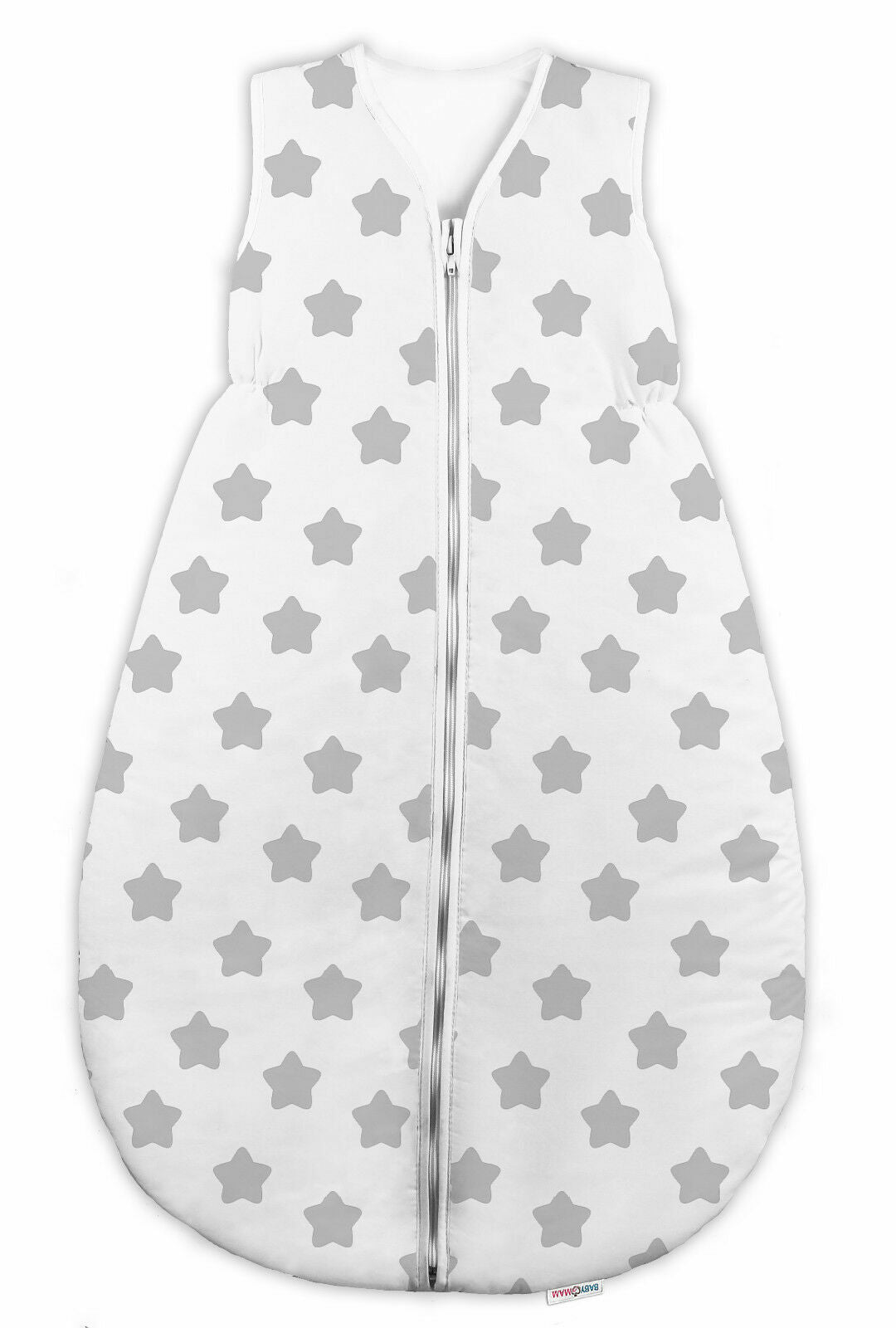 Baby sleeping bag short sleeve 6-18 months 86cm Big grey stars