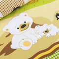 Baby Fitted Sheet Junior Bed 100% Cotton 160x70cm Teddy fish cream