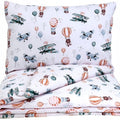 5Pc Baby Bedding Set Bumper Pillow Duvet Fit Cot 120x60cm Dreamy Flight