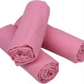 Baby Muslin Cloth Nappies Diaper Cotton 9-PACK 70x70cm Plain Pink