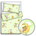 Baby Bedding Set 3pc Cotton All-round Bumper 140x70cm Ladder greend