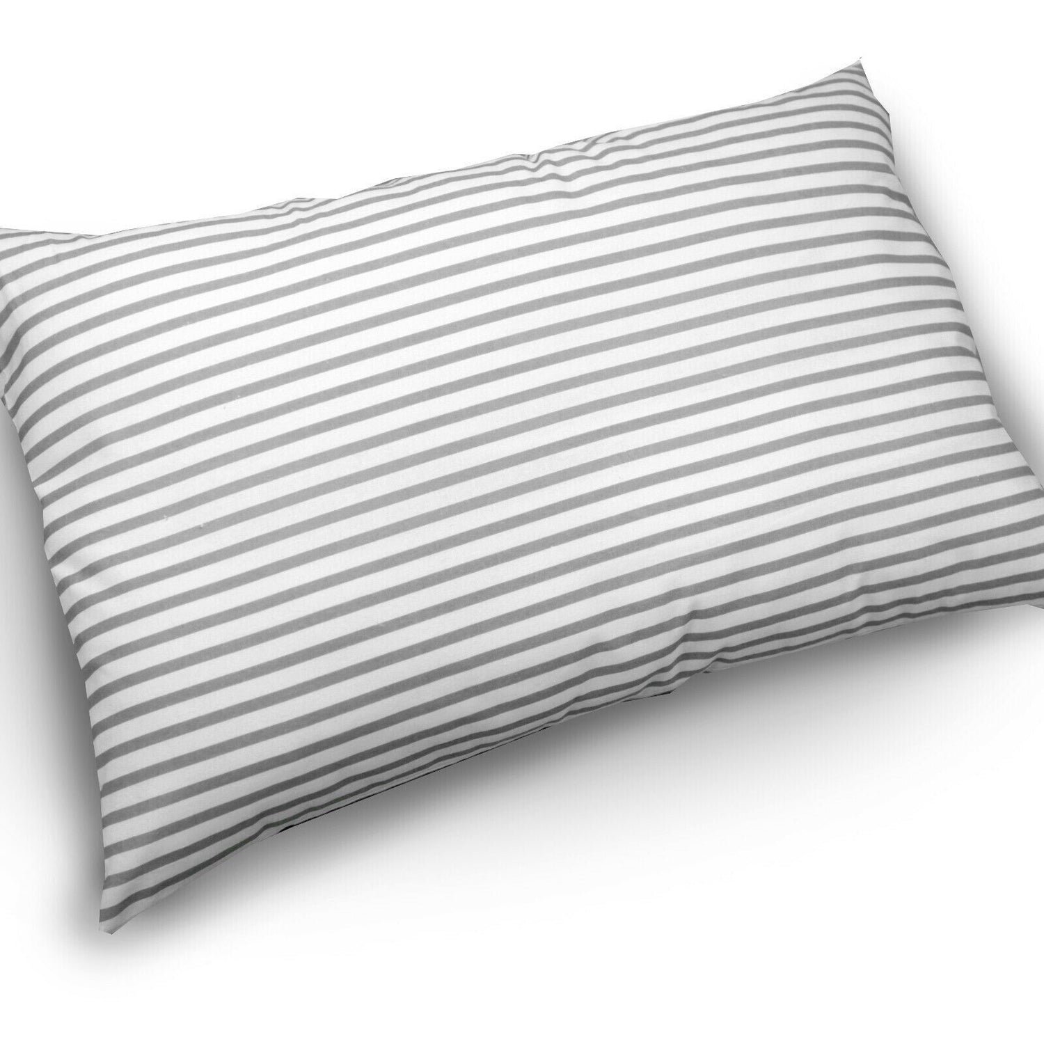 Pillow case ANTI-ALLERGENIC with zipper closure 60x40cm Cotton Stripes Grey