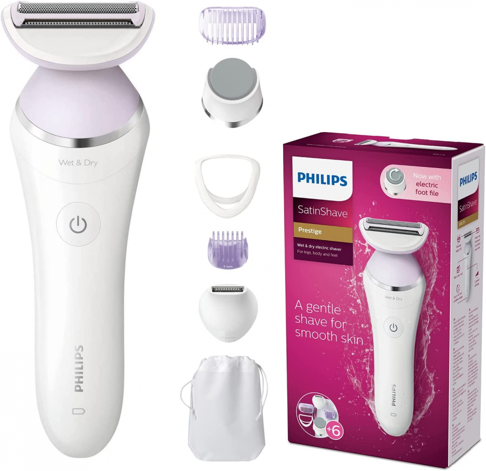 Philips Satinshave Prestige Lady Shaver Wet and Dry Rechargeable BRL17500