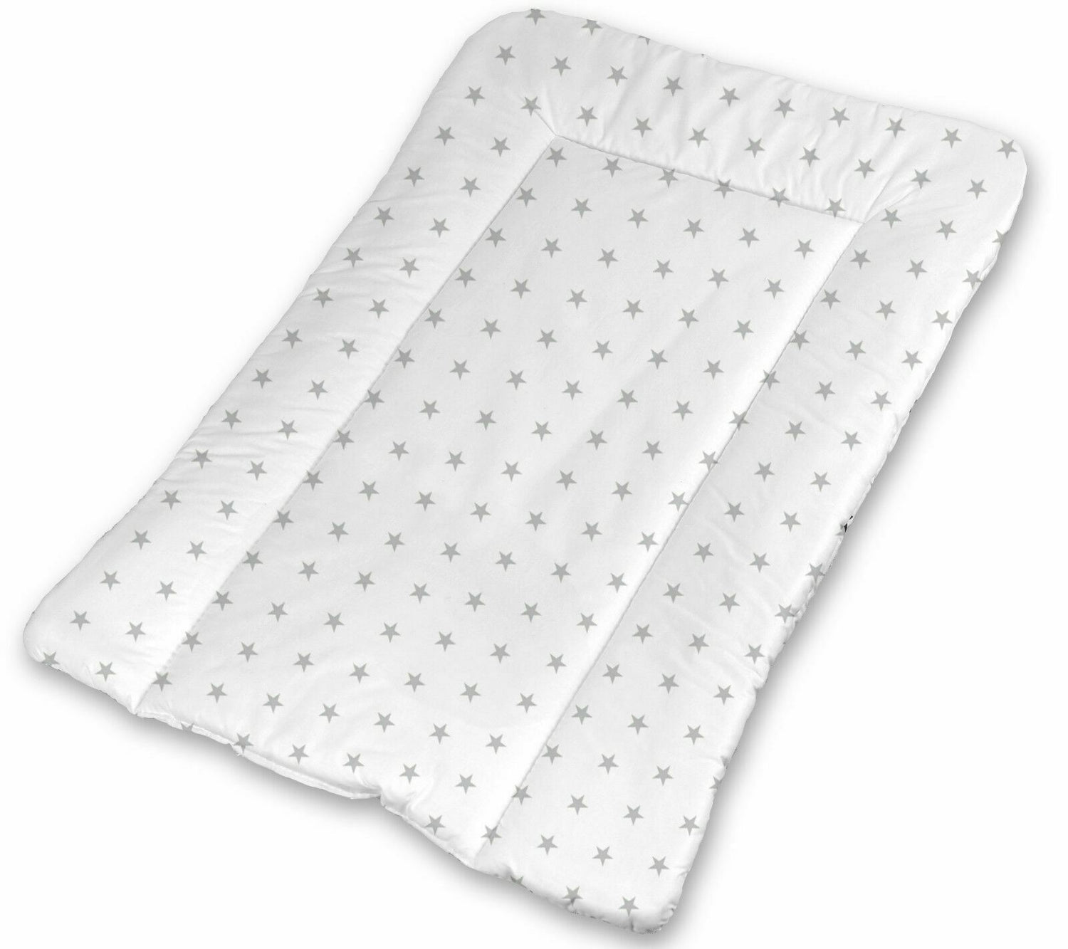 Baby 100% cotton changing mat child toddler Small grey stars on white