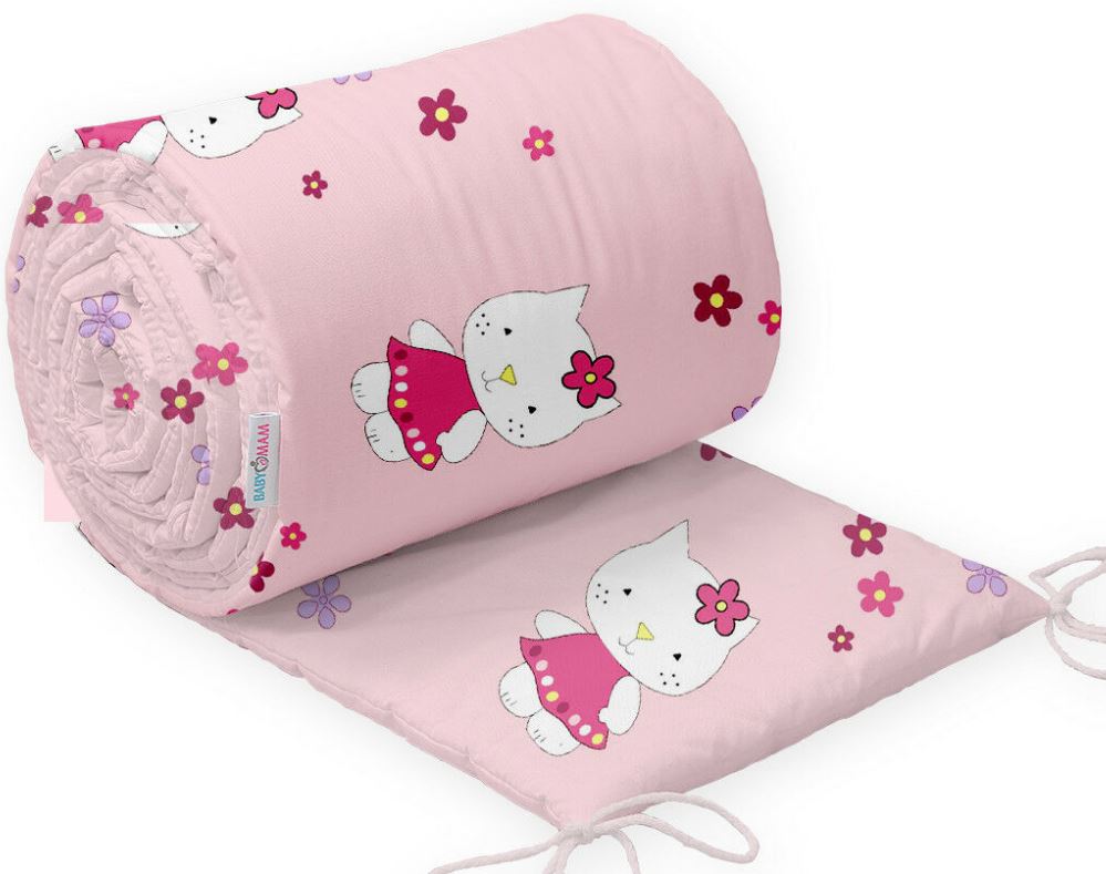Baby Padded Bumper 100% Cotton To Fit Crib All Round 260cm Hello Kitty