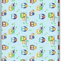 Baby Fitted Junior Bed Sheet Printed 100% Cotton Mattress 160X70cm Owls Blue
