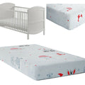 Baby Fitted Cot Bed Sheet Printed 100% Cotton Mattress 140X70cm Sweet Animals Grey