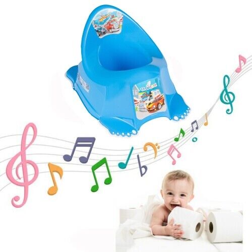Baby Toddler Toilet Potty with Melodies kids training TEGA Cars Blue