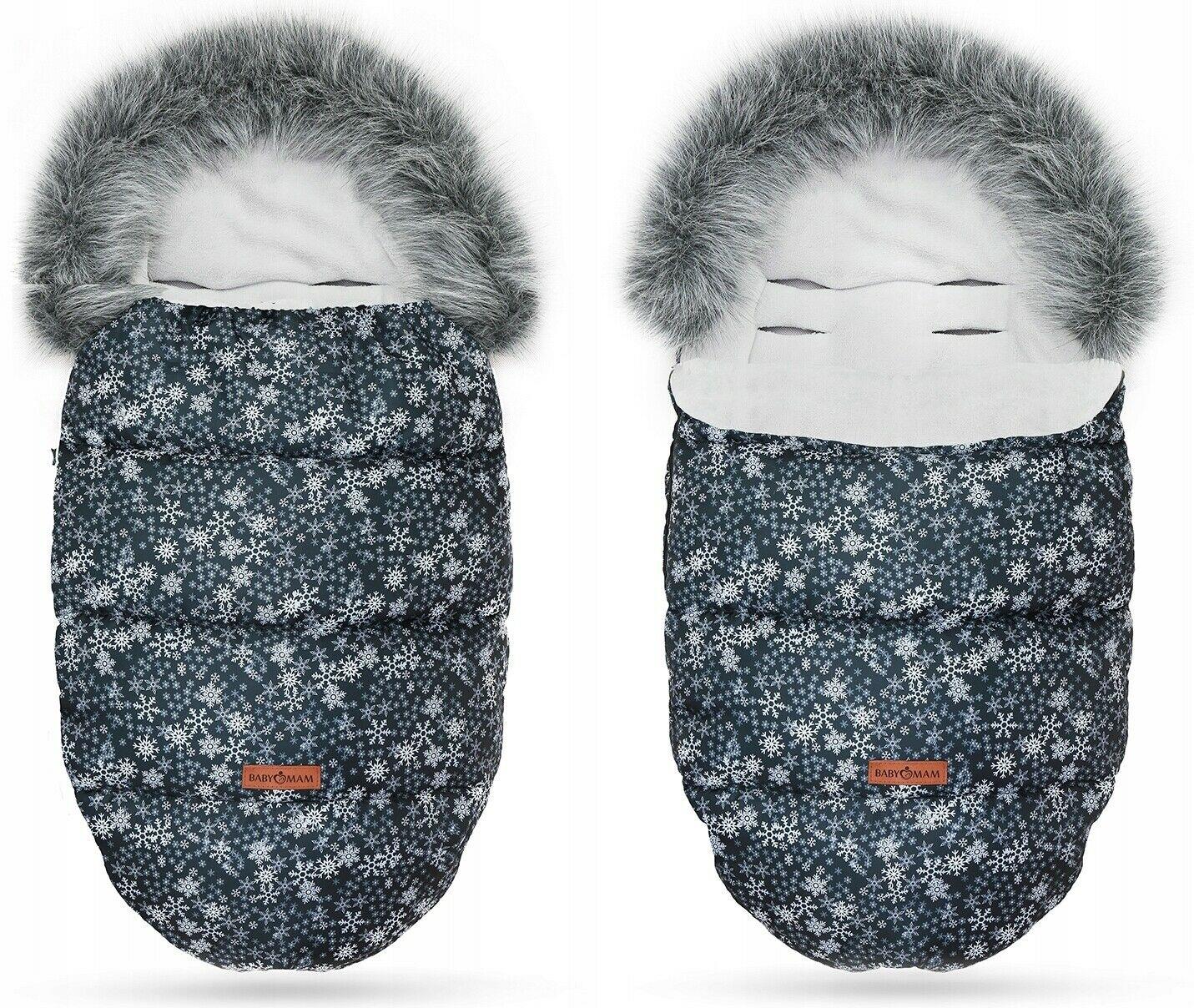 Universal Footmuff Husky Babymam Snowflake/ Grey