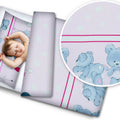 Bedding Set 4Pc Fit Kids Junior Bed 150X120 Cuddle Bears Pink