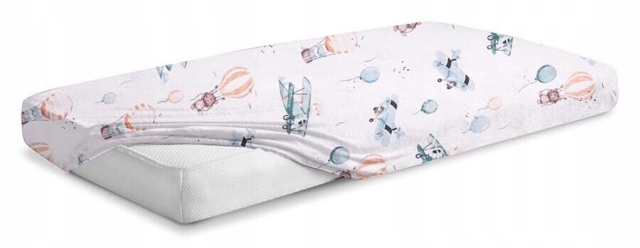 Fitted Sheet 120x60cm 100% Cotton for Baby cot Dreamy flight