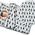 Bedding Set 4Pc Fit Kids Junior Bed 150X120 Black Cat