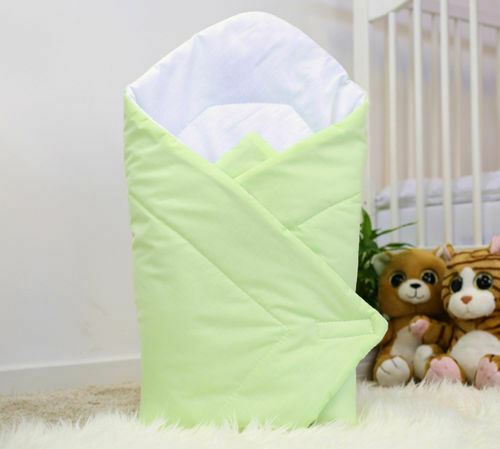 Baby Swaddle Wrap Newborn Bedding Blanket 100% Cotton Sleeping Bag Green