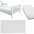 Super soft fitted sheet jersey stretchy cotton fit Junior bed 160/80cm White