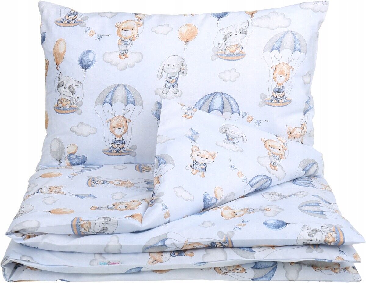 Baby Bedding Set 2pc fit Cot Cotton 100% 120x90cm Walk in the clouds