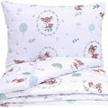 3Pc Baby Bedding Set Bumper All-round Pillow Duvet Fit Cot 120x60cm Fairy-tale Forest