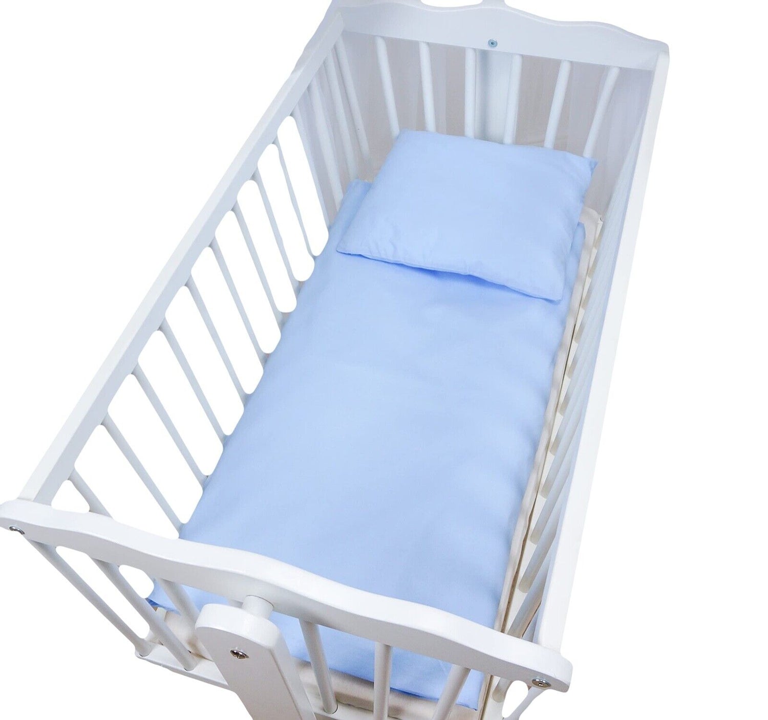 Baby Bedding Set 2pc fit Cradle/Moses basket/Pushchair 70x80 Blue