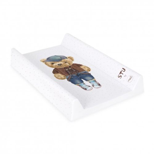Baby Changing mat Hard Base Nursery Padded 70x50cm Fit Cot Stu