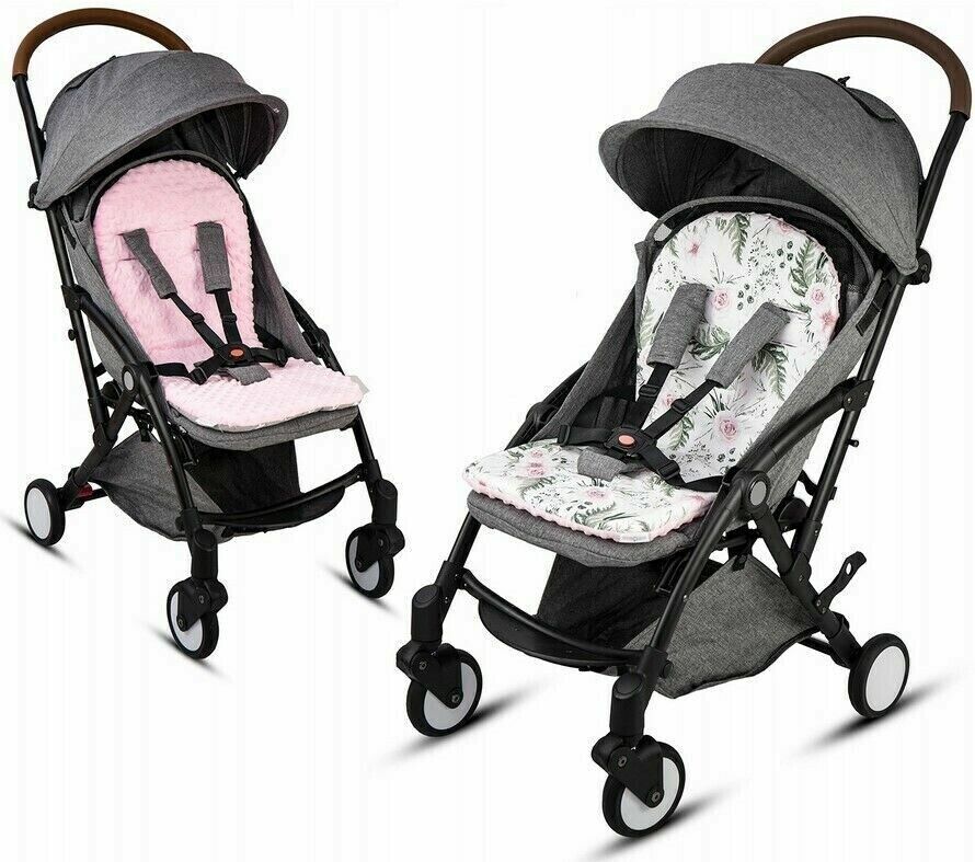 Baby Liner Stroller Buggy Pad Universal Dimple Insert 73x35cm Grey/Stars