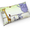 Pillow case ANTI-ALLERGENIC with zipper closure 60x40cm Cotton Safari green