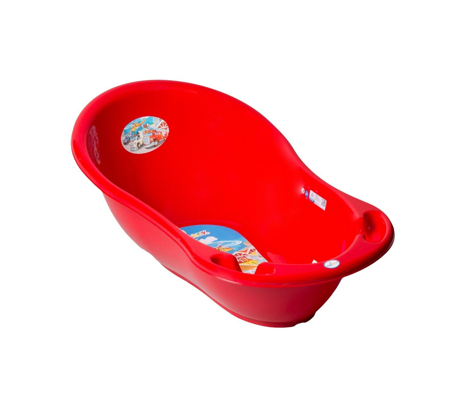 Baby Bath Tub with thermometer 102cm Tega Baby Cars red