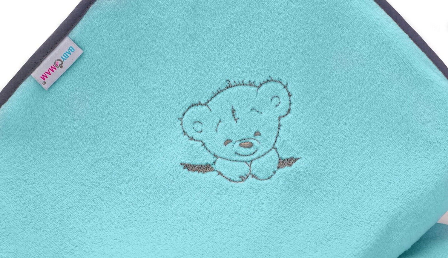 Plush cosy blanket Baby infant nursery Super soft 75x100cm Teddy Turquoise