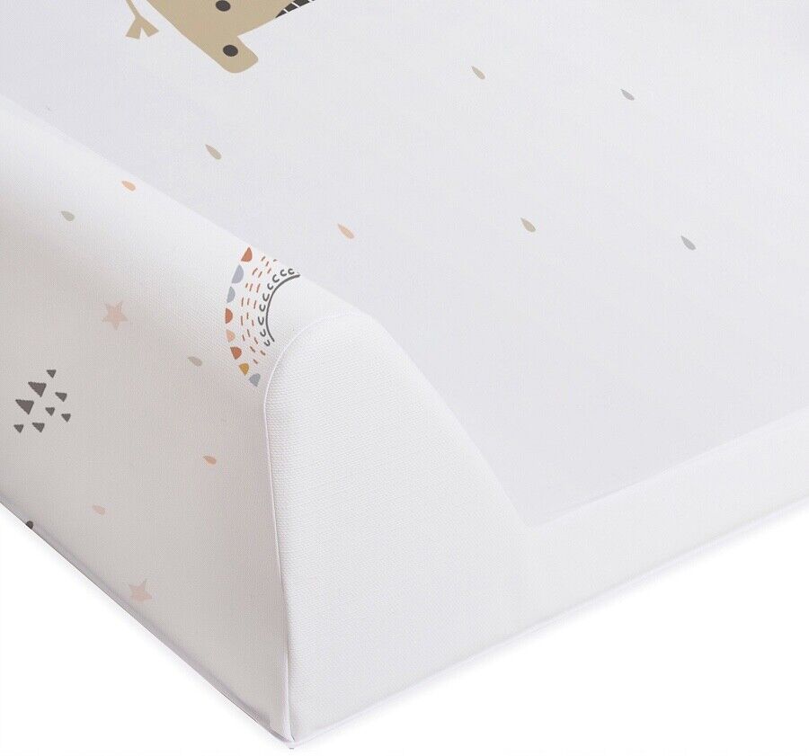 Baby Changing mat Hard Base Nursery Padded 70x50cm Fit Cot Giraffe