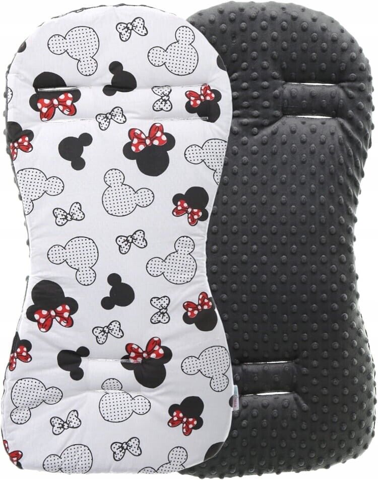Baby Liner Stroller Buggy Pad Universal Dimple Insert 71x35cm GRAPHITE/Minnie Mouse
