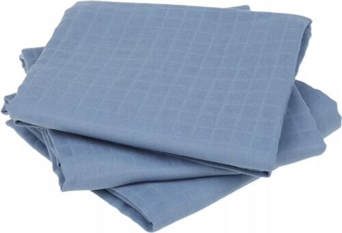 Baby Muslin Cloth Nappies Diaper Cotton 6-PACK 70x70cm Plain Blue