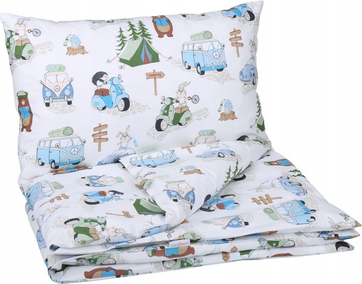 Baby Bedding Set 120X90 Pillowcase Duvet Cover 2Pc Fit Cot Camping