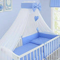 Baby bedding set 10pc fit cot bed 140x70cm - Blue