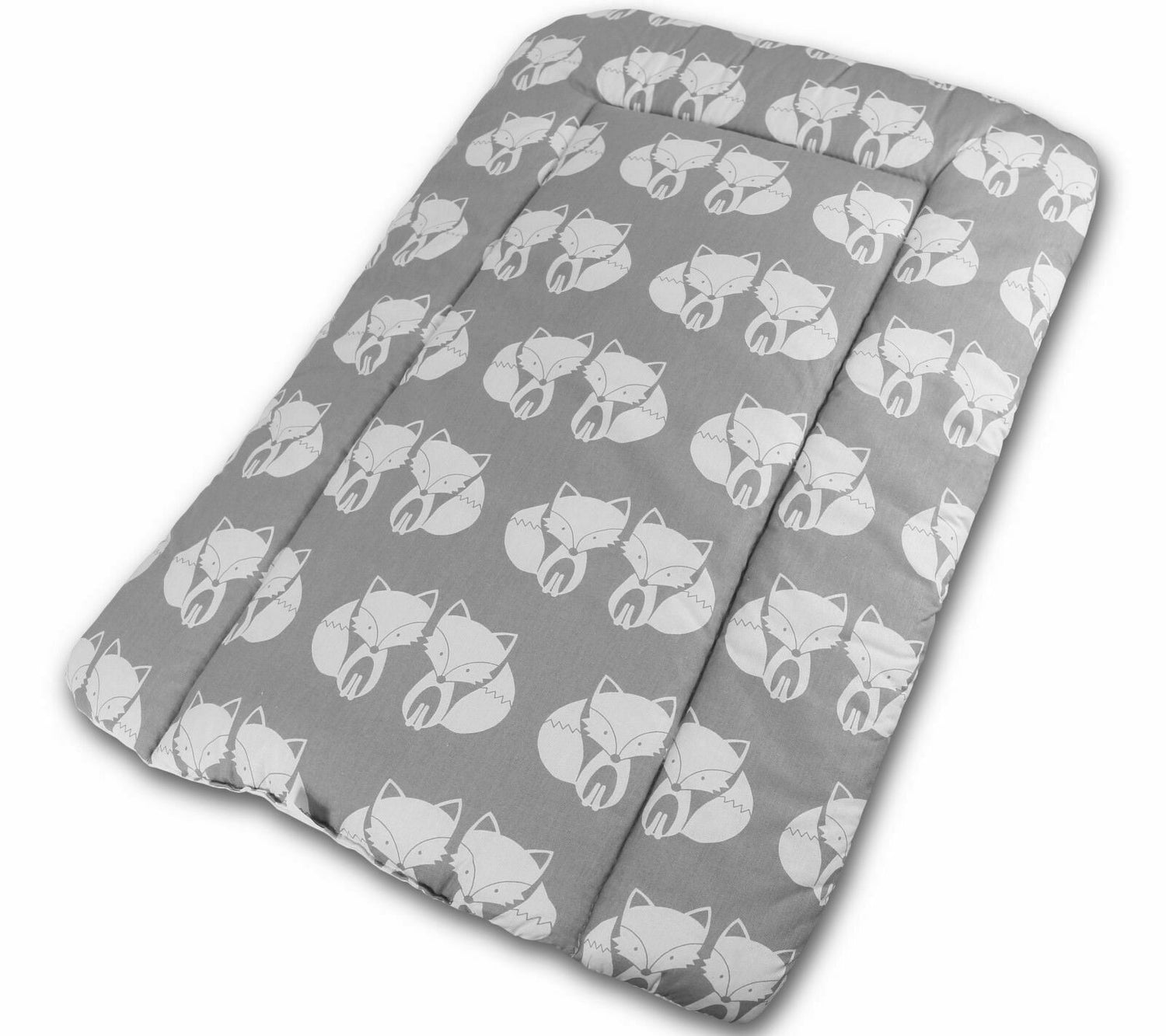 Baby 100% cotton changing mat child toddler  Fox grey
