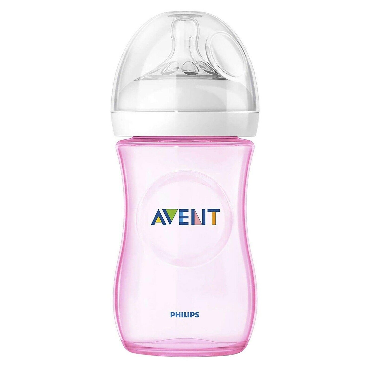 Philips Avent Baby Feeding Natural 260Ml/9Oz Bottle X2 Pink