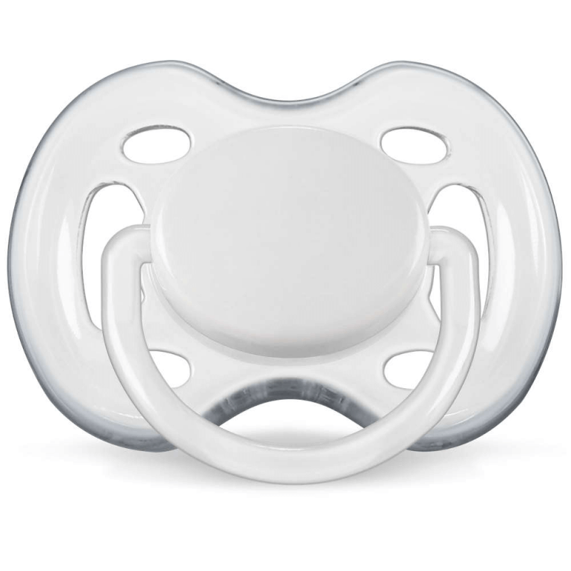 Philips Avent 0-6 Months Silicone Freeflow Soothers 2-Pack Blue / White