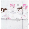 Baby 100% cotton changing mat child toddler Ballerina grey