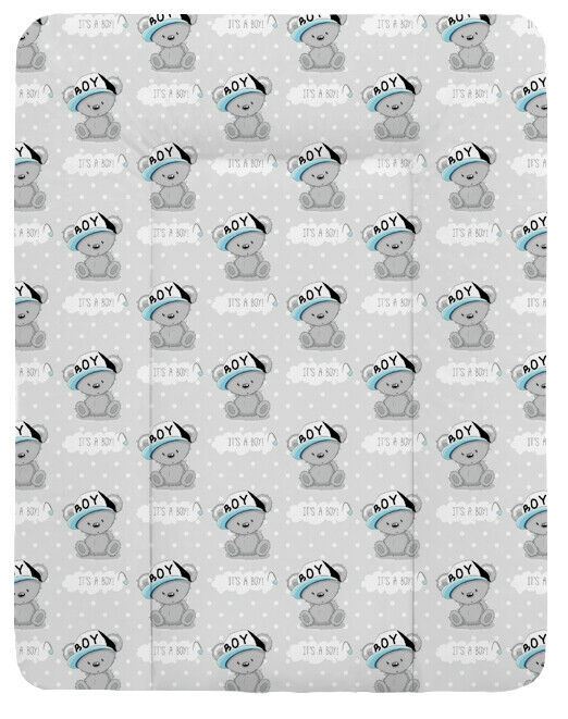 Baby 100% cotton changing mat child toddler Teddy Boy White
