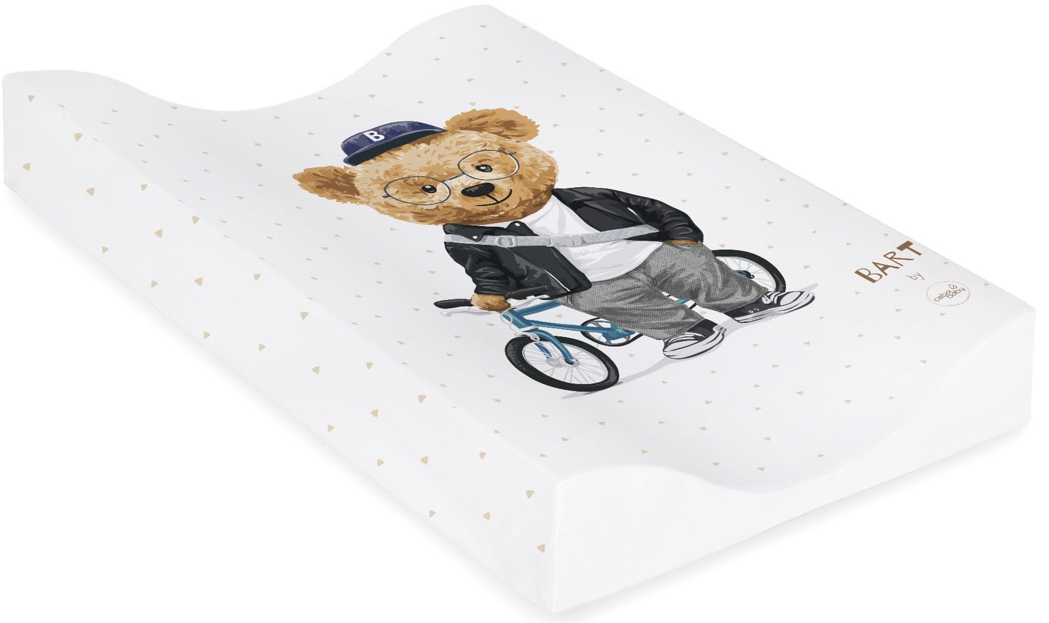 Baby Changing Mat Padded Soft Base 70x50cm Waterproof Raised Edges Fluffy Puff Bart1