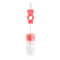 Bottle Brush 2 In 1 Canpol Baby Feeding Bottle Teat Spout Nozzle Cleaner Pink