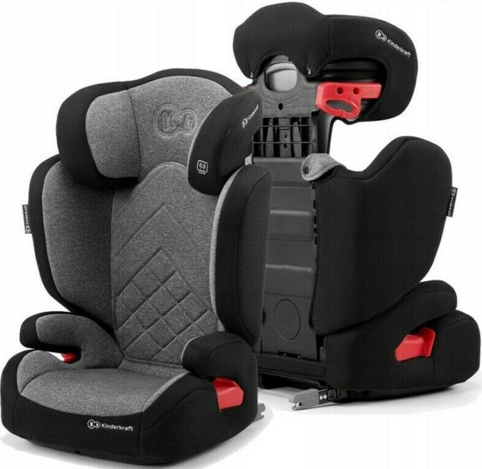 Car Seat Kinderkraft Xpand Kids Child 2 3 Group 15-36Kg Isofix Grey