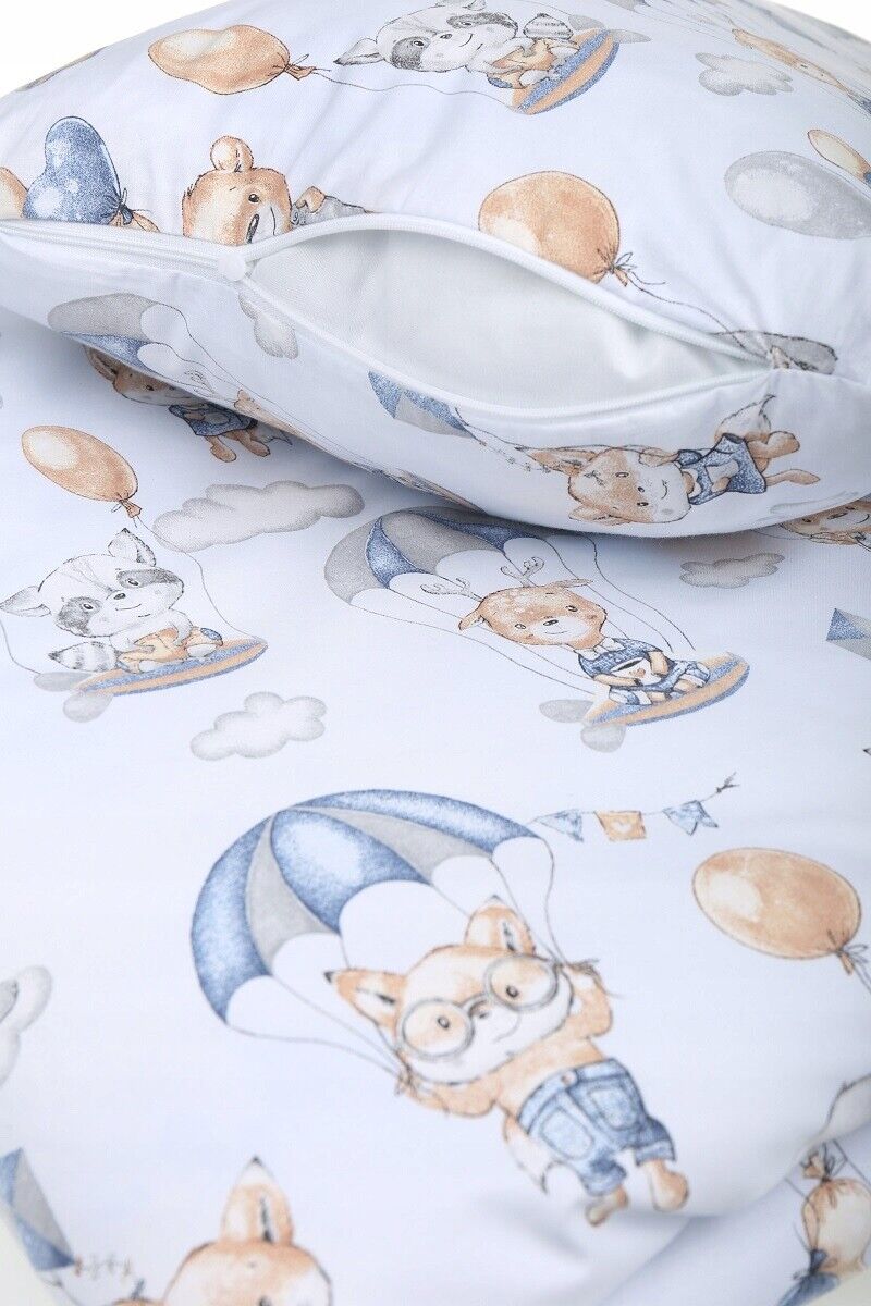 Baby Bedding Set 2pc fit Cot Cotton 100% 120x90cm Walk in the clouds