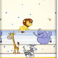 Baby Fitted Cot Bed Sheet Printed 100% Cotton Mattress 140X70cm Safari Blue