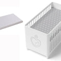 2-pack soft fitted sheet jersey stretchy cotton fit Crib/Cradle 90x40 Small stars with grey