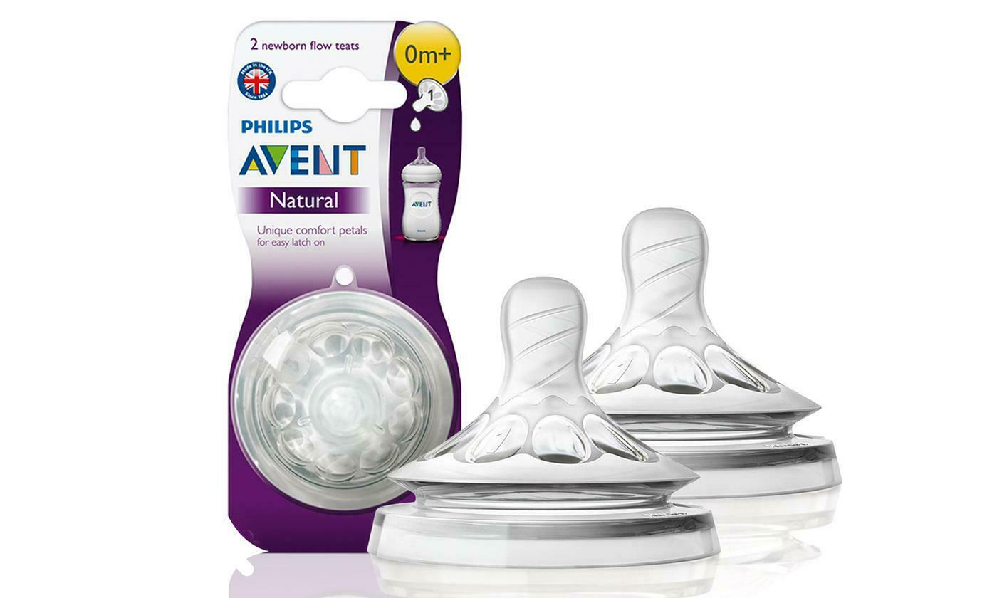 Philips Avent Extra Soft Silicone Teat 0m+ Natural teat 2-pack SCF041/27