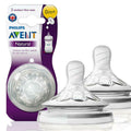 Philips Avent Extra Soft Silicone Teat 0m+ Natural teat 2-pack SCF041/27