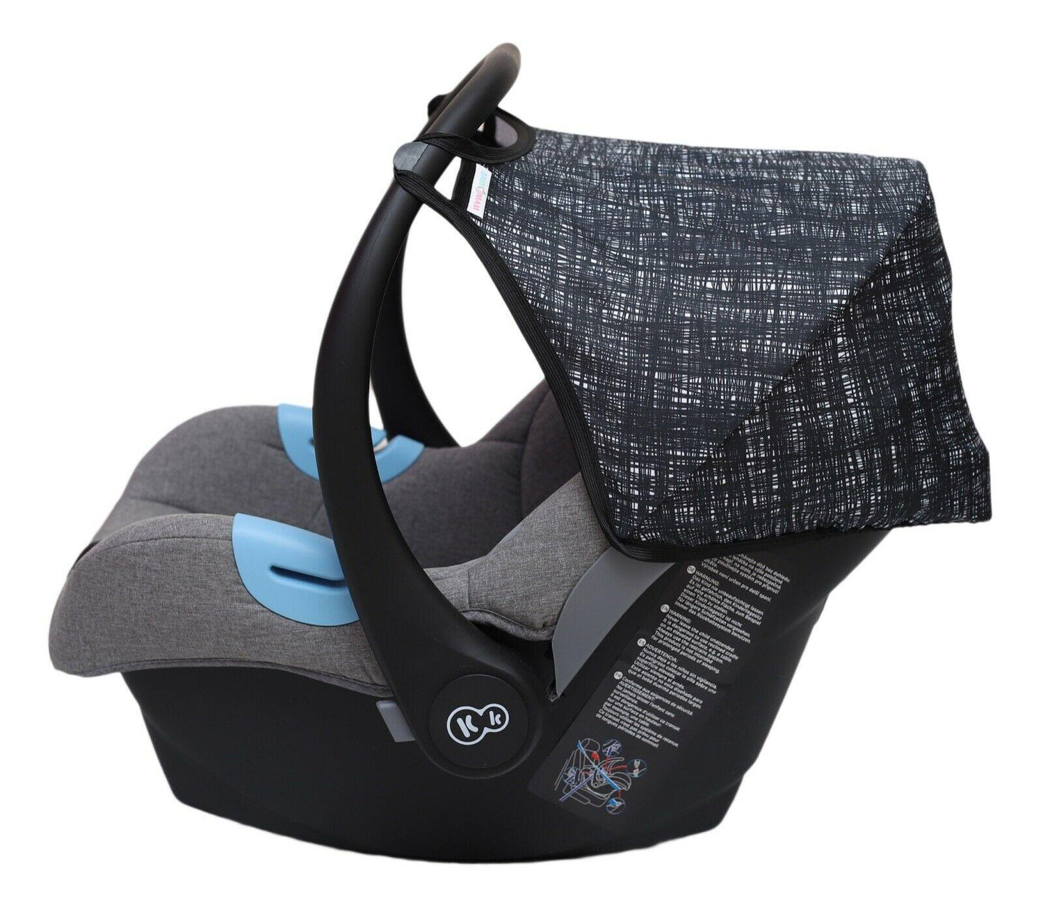 Car Seat Hood Replacement Universal Baby Cover Wind Sun Canopy Shade Waterproof - Thread Dark Blue