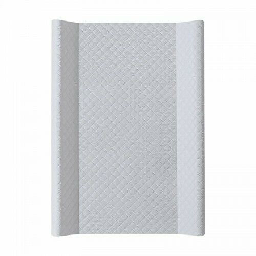 Baby changing mat padded hard base 70x50cm fit to Cot 120x60cm #3 Caro Grey