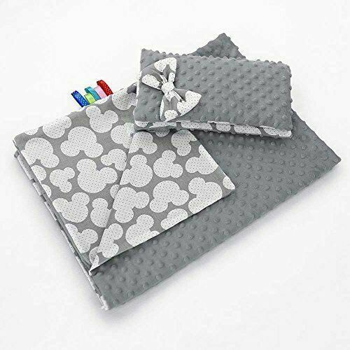 Warm Baby Blanket Dimple Quilt Pillow 100X75cm Grey - Mouse Grey