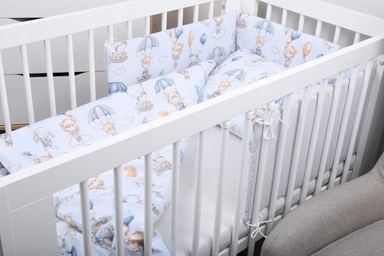 Baby Bedding Set 2pc fit Cot Cotton 100% 120x90cm Walk in the clouds