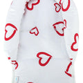 Baby Head Car Seat Rest Cushion Toddler Child Support Pillow Red Hearts With White